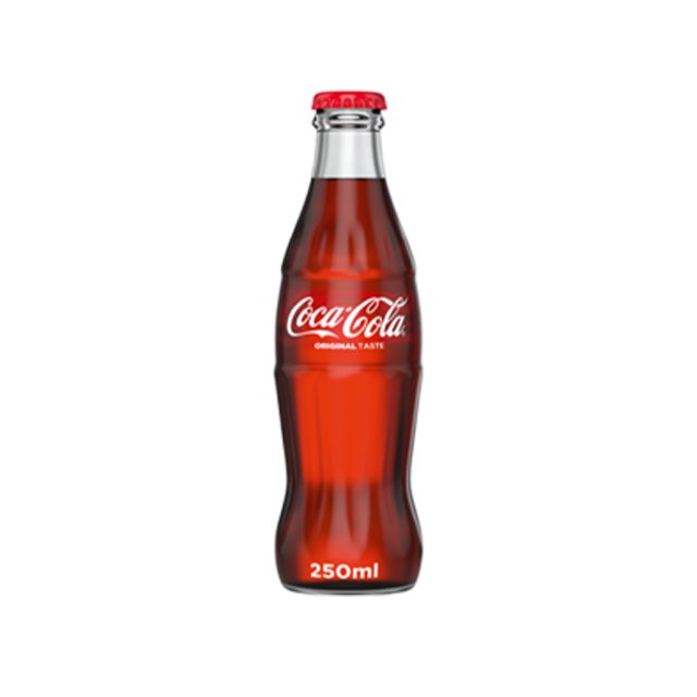 Coca-Cola Soft Drink 250 Ml Glass Bottle