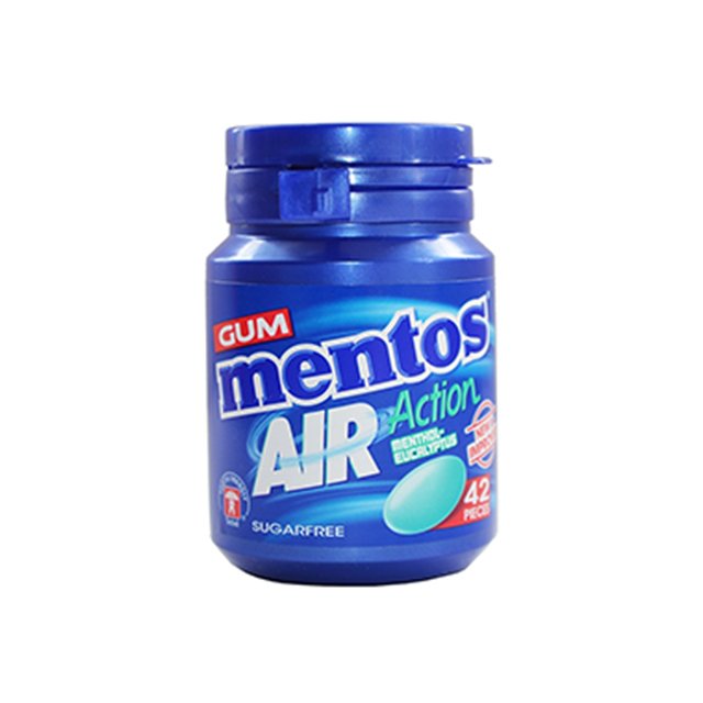 mentos air action chewing gum sugar free