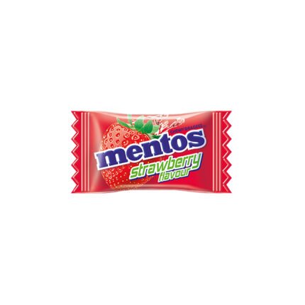 mentos chew candy strawberry flavour